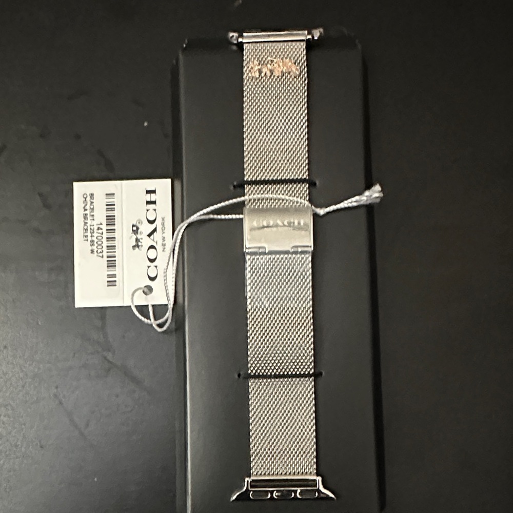 Coach Women's Silver Mesh Strap Watch